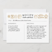 Geluk is Thuisgemaakt Goud & Zwarte Bakkrans Feestdagenkaart (Achterkant)