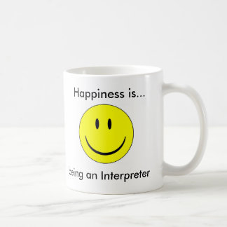 Geluk is...tolk zijn koffiemok