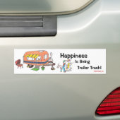 Geluk is trageerafval bumpersticker (Op auto)