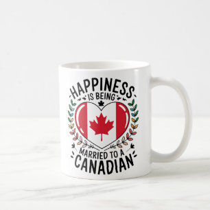 Geluk is trouwen met een Canadees Koffiemok