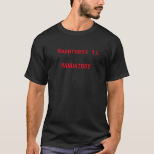 Geluk is verplicht t-shirt