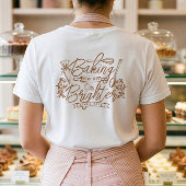 Geluk is Vers Bakplezier Cupcake Bakkerij Logo Tri-Blend Shirt