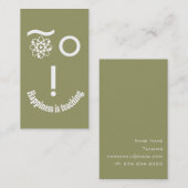 Geluk is wetenschap universum visitekaartje (Voorkant / Achterkant)