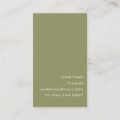 Geluk is wetenschap universum visitekaartje (Achterkant)