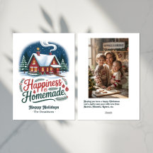 Geluk is zelfgemaakte gezellige cabin kerstvakanti