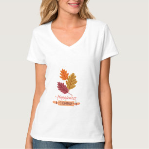 Geluk is zelfgemaakte herfst geweldig ontwerp t-shirt