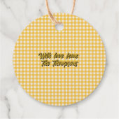 Geluk is zelfgemaakte kerstvakantie bedankjes labels (Achterkant)