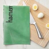 Geluk is zelfgemaakte keukenhanddoek (Quarter Fold)
