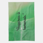 Geluk is zelfgemaakte keukenhanddoek (Verticaal)
