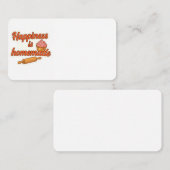 Geluk is zelfgemaakte Sticker Informatiekaartje (Voorkant / Achterkant)