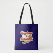 Geluk is zelfgemaakte Sticker Tote Bag (Voorkant)