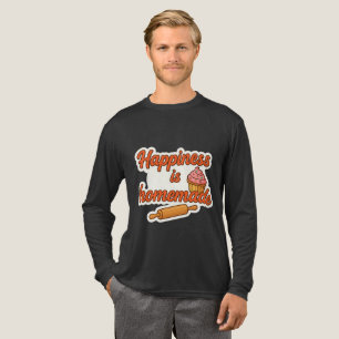 Geluk is zelfgemaakte Sticker Tri-Blend Shirt