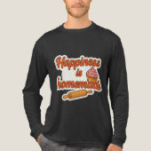 Geluk is zelfgemaakte Sticker Tri-Blend Shirt (Voorkant volledig)