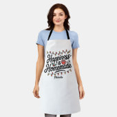 Geluk is zelfgemaakte vakantie bakken schort (Gedragen)