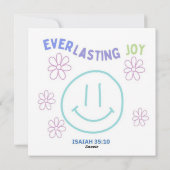 Geluk, Kaart, Gefeliciteerd, Geloof, Jezus Feestdagenkaart (Achterkant)