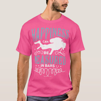 Geluk kan worden gemeten in voor elk duiken t-shirt