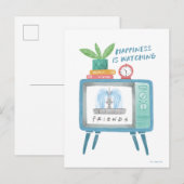 Geluk kijkt naar FRIENDS™ Briefkaart (Voorkant / Achterkant)