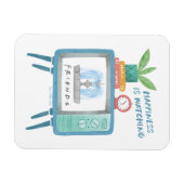 Geluk kijkt naar FRIENDS™ Magneet (Horizontaal)