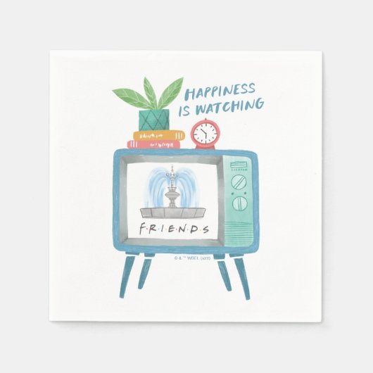 Geluk kijkt naar FRIENDS™ Servet (Voorkant)