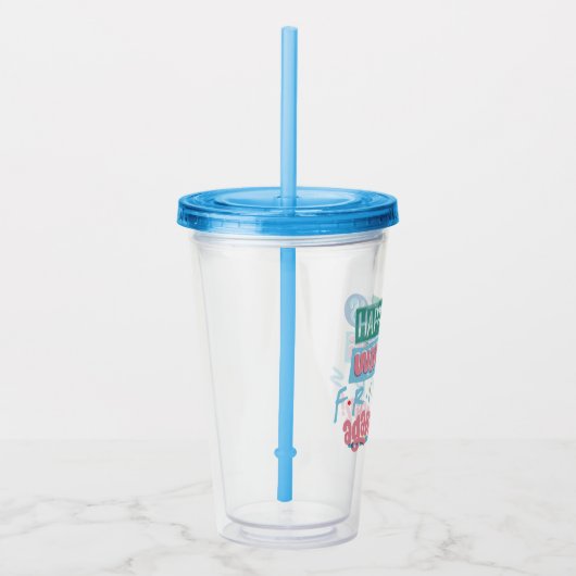 Geluk kijkt opnieuw en opnieuw naar FRIENDS™ Acryl Drinkbeker (Rechts)