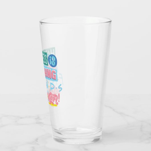 Geluk kijkt opnieuw en opnieuw naar FRIENDS™ Glas (Links)