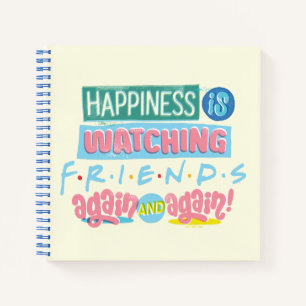 Geluk kijkt opnieuw en opnieuw naar FRIENDS™ Notitieboek