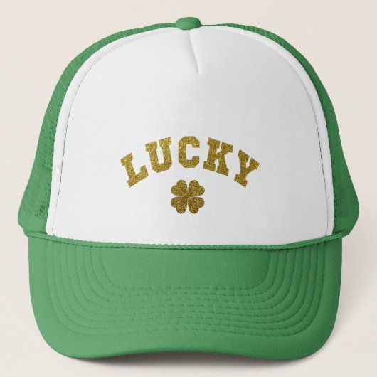 Geluk Klaver Sint Patrick Trucker Pet (Voorkant)