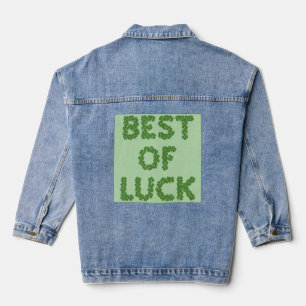Geluk Klavers Groet Denim Jacket