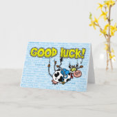 geluk koe - skydive kaart (Gele Bloem)