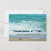 Geluk komt de dag in de Zeeen van Waves Notitiekaartje (Voorkant)