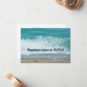 Geluk komt de dag in de Zeeen van Waves Notitiekaartje (Voorkant / Achterkant in situ)