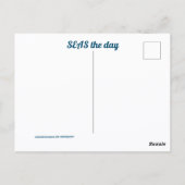 Geluk komt de dag in Waves Zeeen Briefkaart (Achterkant)