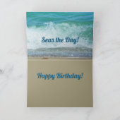 Geluk komt de dag in Waves ZEEEN Kaart (Binnen)