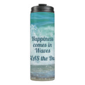 Geluk komt de dag in Waves ZEEEN Thermosbeker (Voorkant)