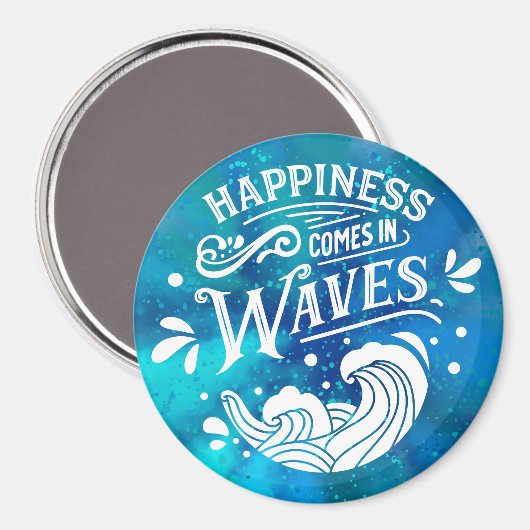 Geluk komt in golven cruise deur magneet (Voorkant / Achterkant)