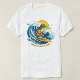 Geluk Komt In Golven Grafisch Citat T-Shirt