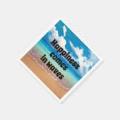 Geluk komt in golven servet (Hoek)