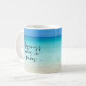 Geluk komt in het Kiekenbiljet van Golven Koffiemok (Voorkant links)