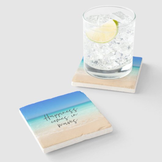 Geluk komt in het Onderzetter van de Steen van de  (Zijkant)