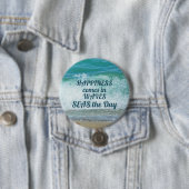 Geluk komt in WAVES Ronde Button 7,6 Cm (In situ)