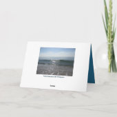 Geluk komt in Waves Zeeen op de dag van de geboort Kaart (Achterkant)