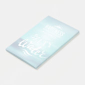 Geluk komt in zout water post-it® notes (Schuin)