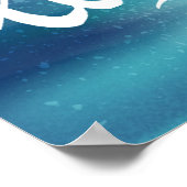 Geluk komt in zout water poster (Hoek)