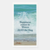Geluk Komt met de Golven Pluk de Dag Servet (Voorkant)
