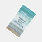 Geluk Komt met de Golven Pluk de Dag Servet (Hoek)