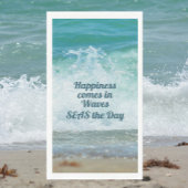 Geluk Komt met de Golven Pluk de Dag Servet