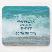 Geluk komt op de dag in WAVES-ZEEEN Muismat (Voorkant)
