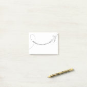 Geluk komt uit vlakken (2) post-it® notes (Op bureau)