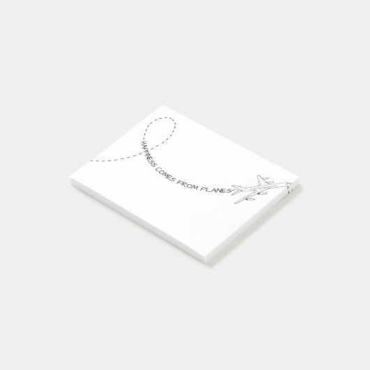 Geluk komt uit vlakken (2) post-it® notes (Schuin)