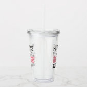 Geluk laat je nagels doen acryl drinkbeker (Rechts)